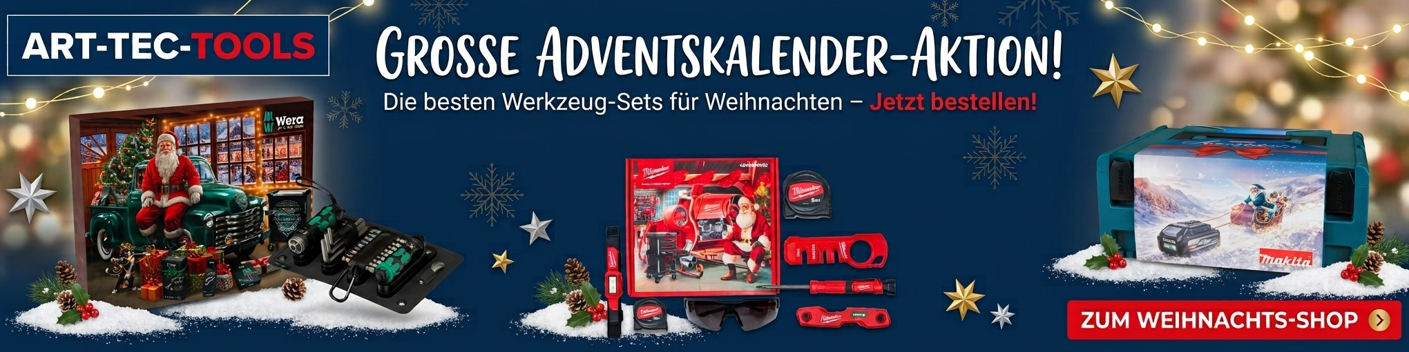 ART-TEC TOOLS Adventskalender-Aktion mit Werkzeug-Sets